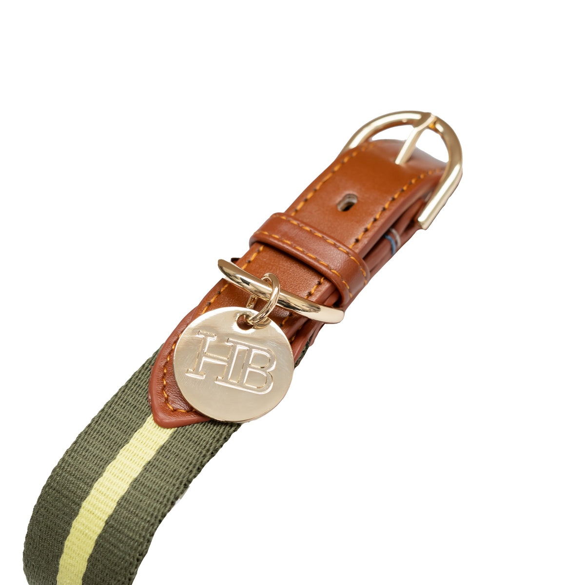 Duo Color Signature Stripe Collar