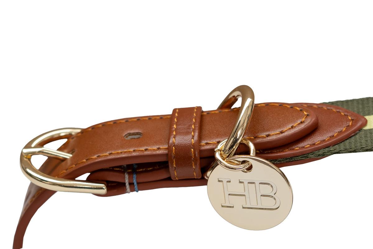Duo Color Signature Stripe Collar